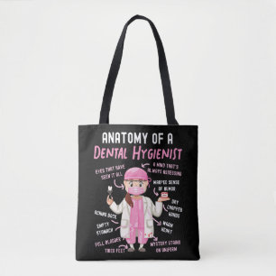tandheelkundige anatomie van een tandheelkundige tote bag