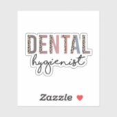 tandheelkundige apotheker, cadeau voor tandheelkun sticker (Vel)