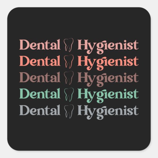 tandheelkundige apotheker | Dentist Dentist Dental Vierkante Sticker (Voorkant)