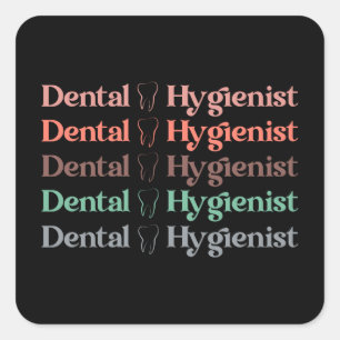 tandheelkundige apotheker   Dentist Dentist Dental Vierkante Sticker