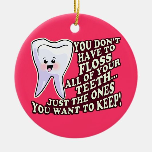 tandheelkundige apotheker keramisch ornament (Voorkant)