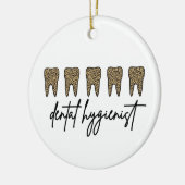 tandheelkundige apotheker | RDH Dentist Cheetah — Keramisch Ornament (Links)