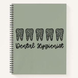 tandheelkundige apotheker   RDH Dentist leopard ta Notitieboek