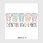 tandheelkundige apotheker | RDH Dentist Leopard ta Sticker (Vel)