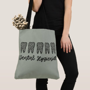 tandheelkundige apotheker   RDH Dentist leopard ta Tote Bag