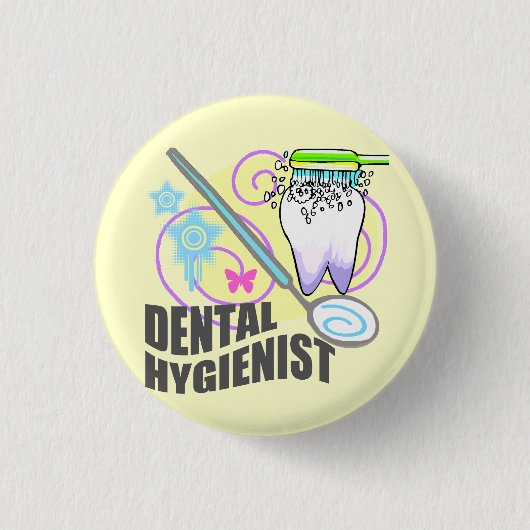 tandheelkundige apotheker ronde button 3,2 cm (Voorkant)