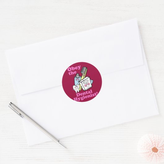tandheelkundige apotheker ronde sticker (Envelop)