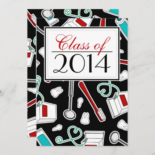 Tandheelkundige apotheker/tandheelkundig Afstudere Kaart (Voorkant / Achterkant)