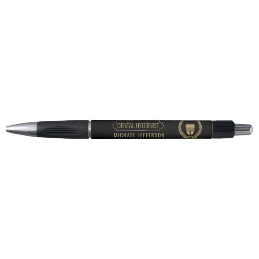 Tandheelkundige apotheker - Tooth - Zwart en goud Pen (Voorkant)