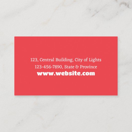 tandheelkundige apotheker visitekaartje (Achterkant)