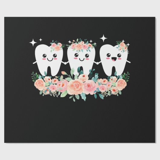 Tandheelkundige assistent cadeaupapier (Vlak)