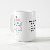 TANDHEELKUNDIGE ASSISTENT Grappig De hele tand Koffiemok (Voorkant links)