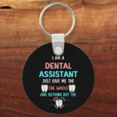 TANDHEELKUNDIGE ASSISTENT Grappig De hele tand Sleutelhanger (Voorkant)