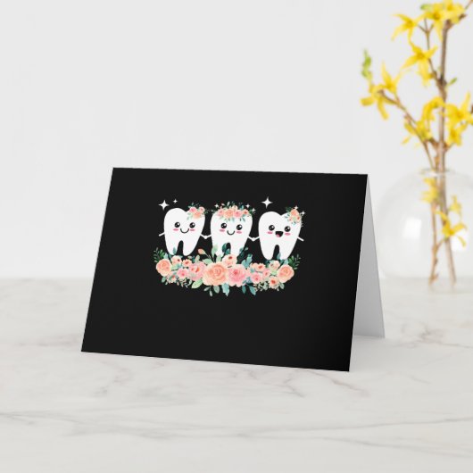 Tandheelkundige assistent kaart (Gele Bloem)