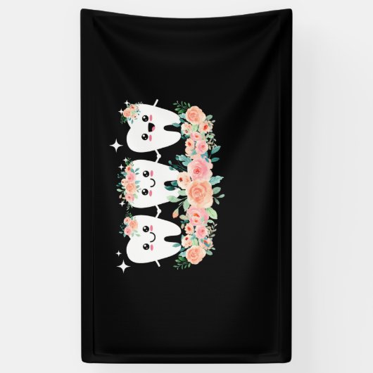 Tandheelkundige assistent spandoek (Verticaal)