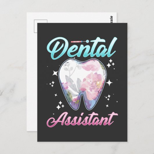 Tandheelkundige assistent tandheelkundig tandheelk briefkaart (Voorkant / Achterkant)