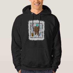 Tandheelkundige assistent Typografie Luipaard Tand Hoodie