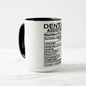 Tandheelkundige assistente voedingsfeiten mok (Voorkant links)