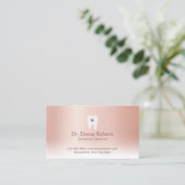 tandheelkundige Benoeming Tooth Heart Roos Gold De Afsprakenkaartje (Staand voorkant)