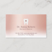 tandheelkundige Benoeming Tooth Heart Roos Gold De Afsprakenkaartje (Voorkant)