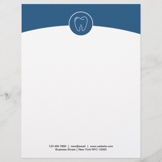 Tandheelkundige bewerkbare Letterhead Business Bri Briefhoofd (Voorkant)