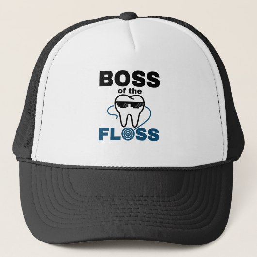 tandheelkundige borst van de Floss Trucker Pet (Voorkant)