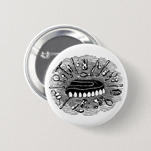 Tandheelkundige Button (Voorkant /achterkant)