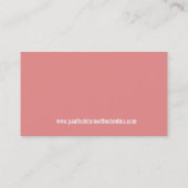 TANDHEELKUNDIGE CHIRURGIE modern minimal tooth log Visitekaartje (Achterkant)