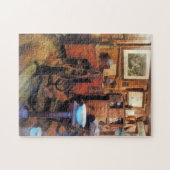 Tandheelkundige dienst met boor legpuzzel (Horizontaal)