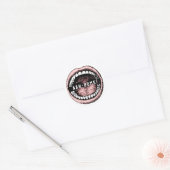 tandheelkundige dienst ronde sticker (Envelop)