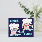 Tandheelkundige en tandheelkundige apotheker briefkaart (Staand voorkant)