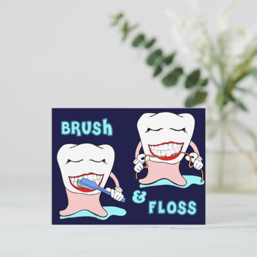 Tandheelkundige en tandheelkundige apotheker briefkaart (Staand voorkant)