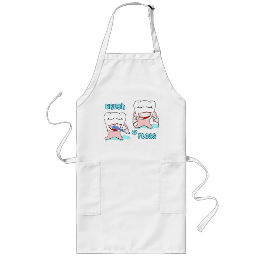 Tandheelkundige en tandheelkundige apotheker lang schort (Voorkant)