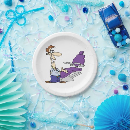 Tandheelkundige en tandheelkundige chirurgie papieren bordje (Feest)