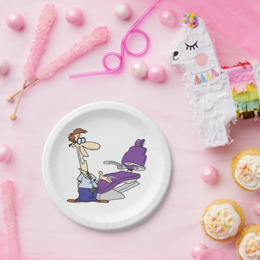 Tandheelkundige en tandheelkundige chirurgie papieren bordje (Feest)