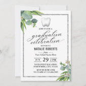 Tandheelkundige Foliage Dentist Afstuderen Botanis Kaart (Voorkant)