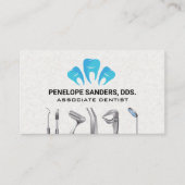 Tandheelkundige hulpmiddelen en tanden Logo Visitekaartje (Voorkant)