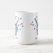 Tandheelkundige hulpmiddelen en tanden van de tand koffiemok (Center)