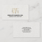 Tandheelkundige hulpmiddelen Logo | Goud Visitekaartje (Voorkant / Achterkant)