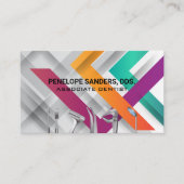 Tandheelkundige hulpmiddelen Logo | lijnenpatroon Visitekaartje (Voorkant)