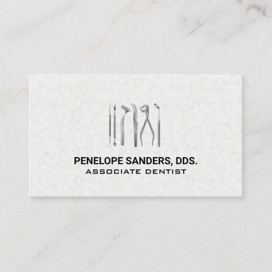 Tandheelkundige hulpmiddelen Logo Visitekaartje (Voorkant)