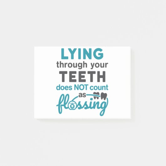 Tandheelkundige hygiëne door middel van tanden post-it® notes (Voorkant)