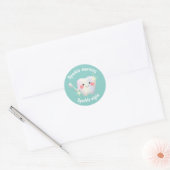 Tandheelkundige hygiëne Gelukkige Tand Sparkle Ronde Sticker (Envelop)
