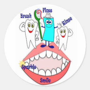 Tandheelkundige Hygiëne Stickers