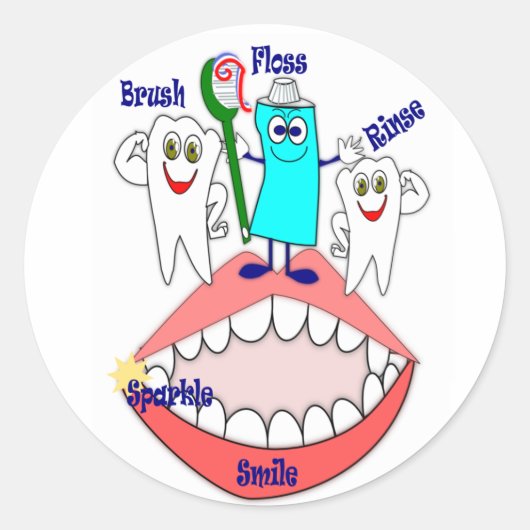 Tandheelkundige Hygiëne Stickers (Voorkant)