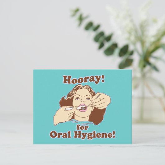 tandheelkundige hygiënist briefkaart (Staand voorkant)