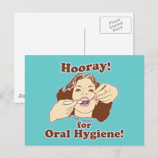 tandheelkundige hygiënist briefkaart (Voorkant / Achterkant)