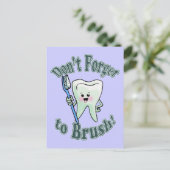 tandheelkundige hygiënist briefkaart (Staand voorkant)