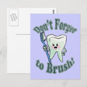 tandheelkundige hygiënist briefkaart (Voorkant / Achterkant)