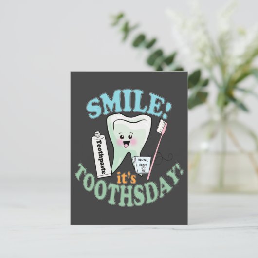 tandheelkundige hygiënist briefkaart (Staand voorkant)